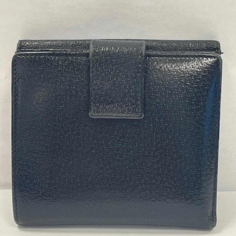 Gucci Eclipse Insignia Black Leather Compact Wallet - Preowned - Picture 4 of 14